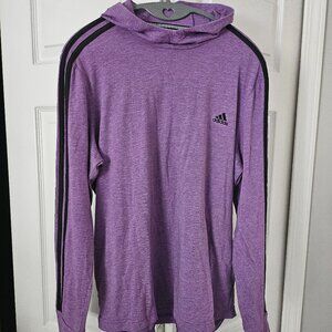 Womens Purple Adidas Long sleeve Hoodie shirt size XL